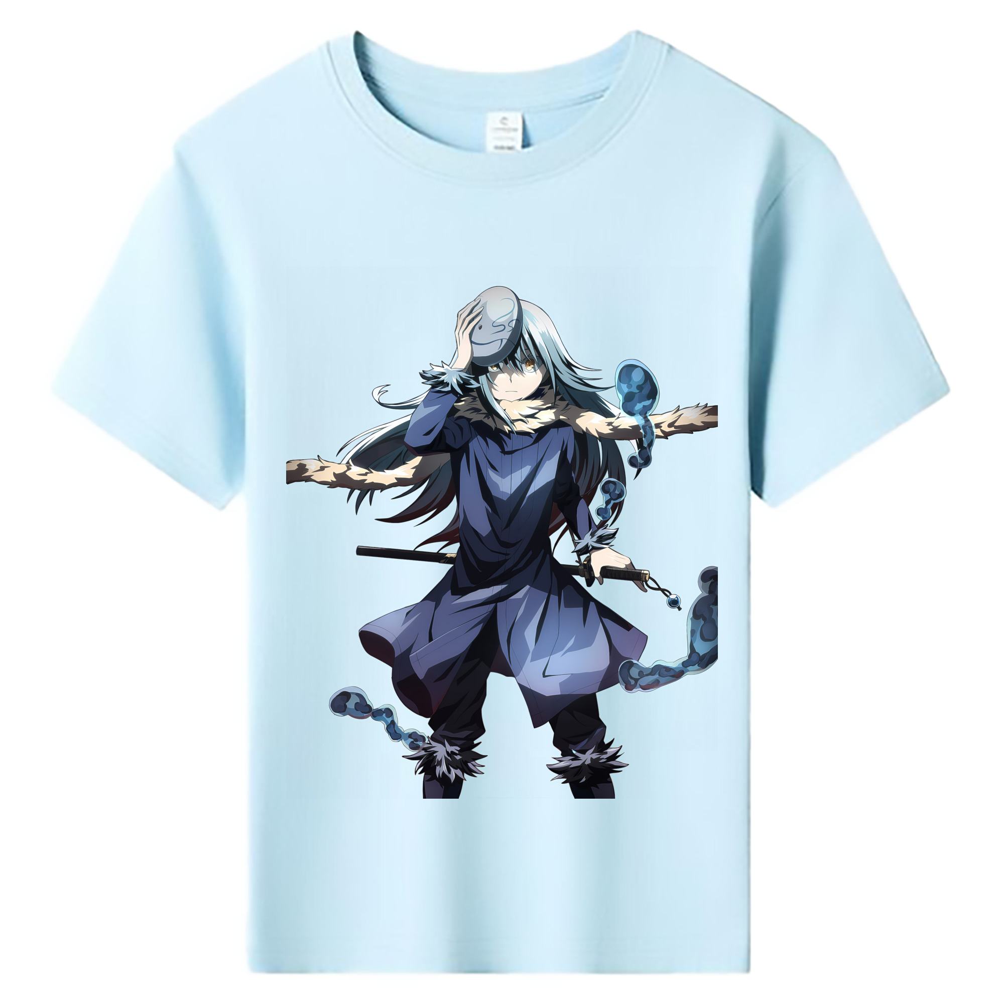 （画像用） 転スラ Regarding Reincarnated to Slime 綿100％キッズTシャツ（フロントプリント）